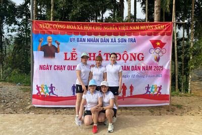 ỦY BAN NHÂN DÂN XÃ SƠN TRÀ TỔ CHỨC NGÀY CHẠY OLYMPIC NĂM 2025