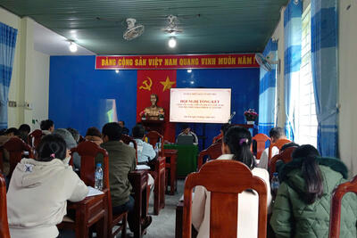 Ủy ban nhân dân xã Sơn Trà tổ chức Hội nghị tổng kết công tác cải cách hành chính, chuyển đổi số, Đề án 06 năm 2024 và triển khai nhiệm vụ năm 2025